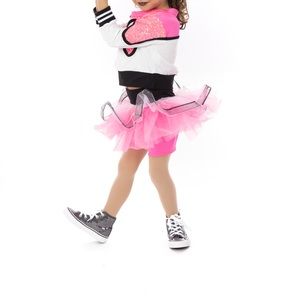 Two piece hip hop costume with bow